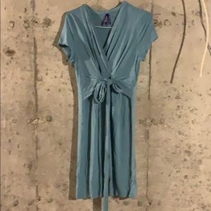 Seraphine maternity faux wrap dress